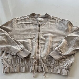 Lucky Brand Tan Bomber Jacket